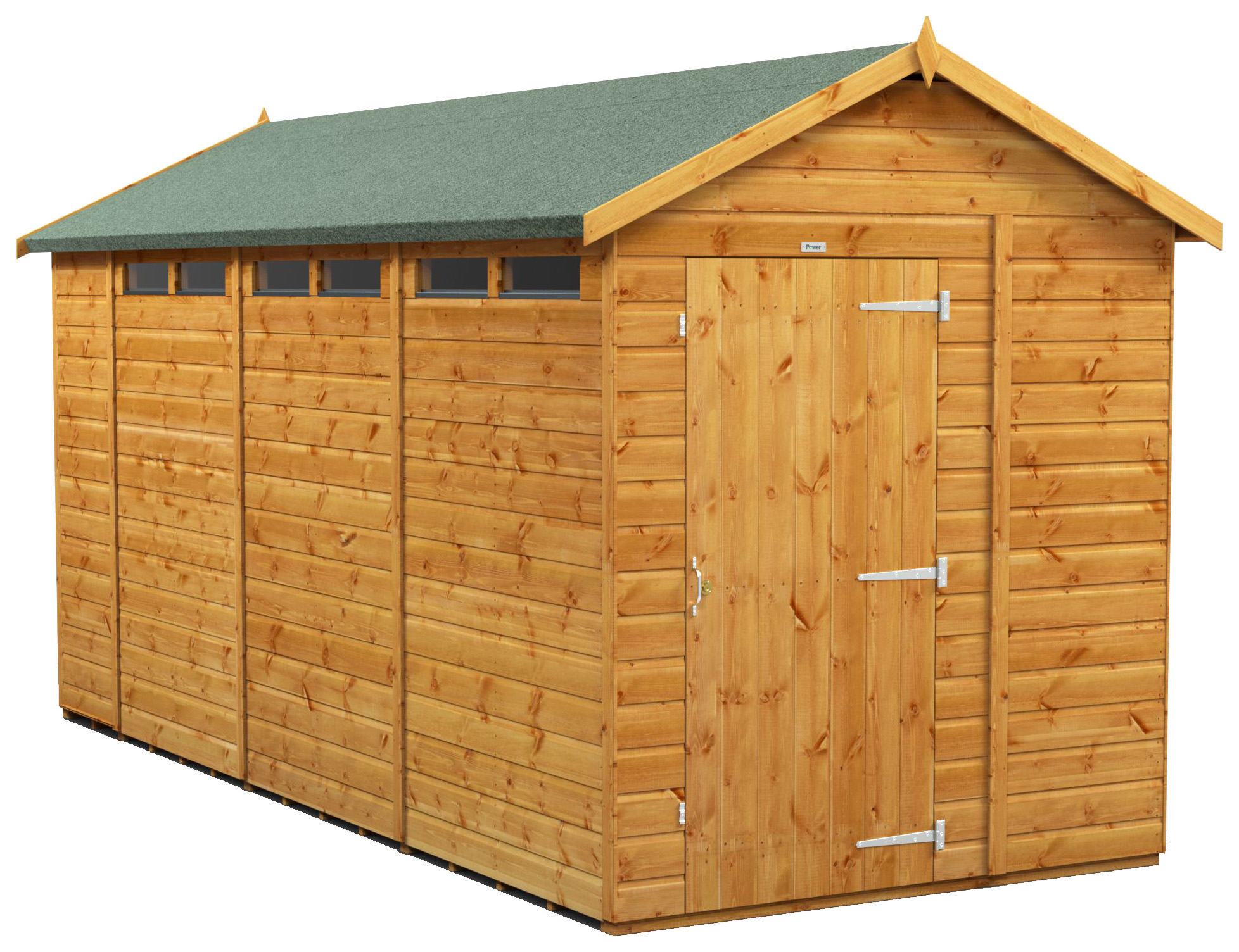 Power Sheds 14 x 6ft Apex Shiplap Dip Treated Security Shed