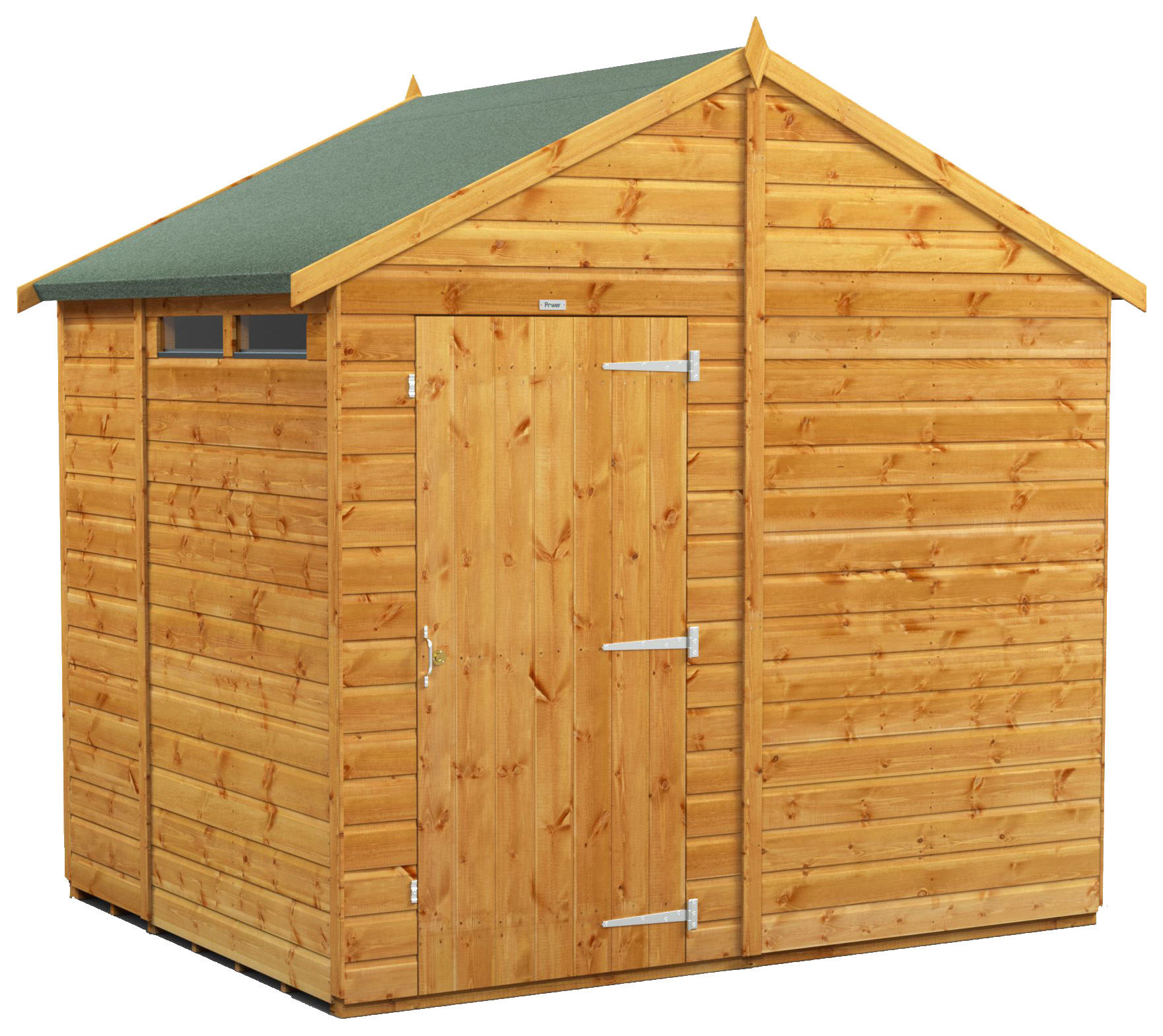 Power Sheds 6 x 8ft Apex Shiplap Dip Treated Security Shed