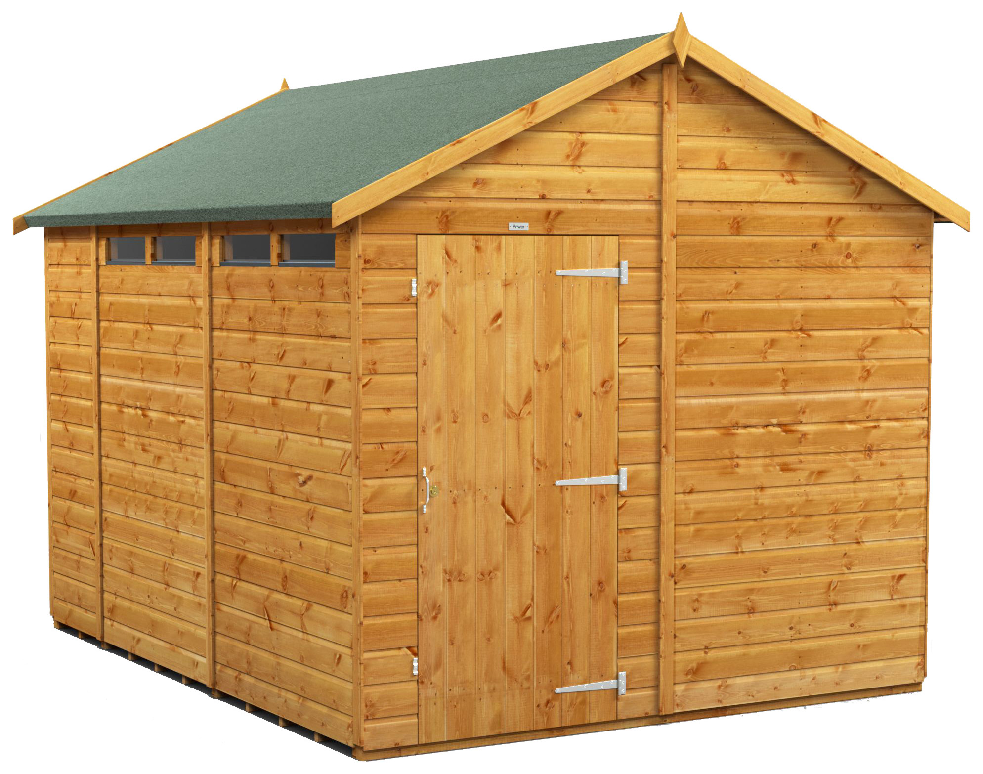 Power Sheds 10 x 8ft Apex Shiplap Dip Treated Security Shed