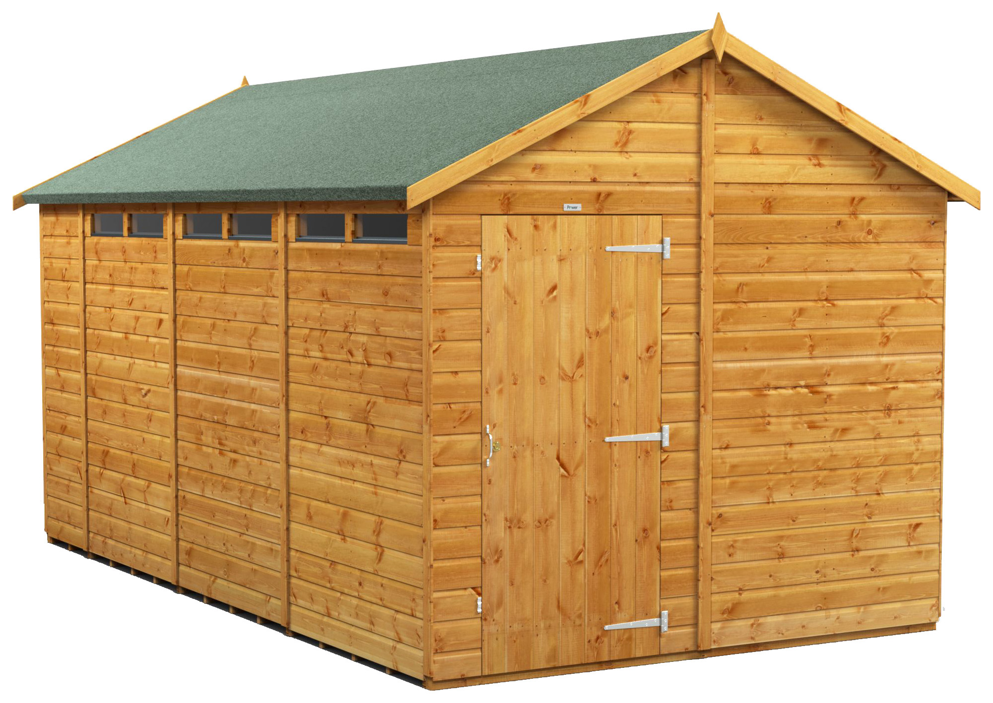 Power Sheds 14 x 8ft Apex Shiplap Dip Treated Security Shed