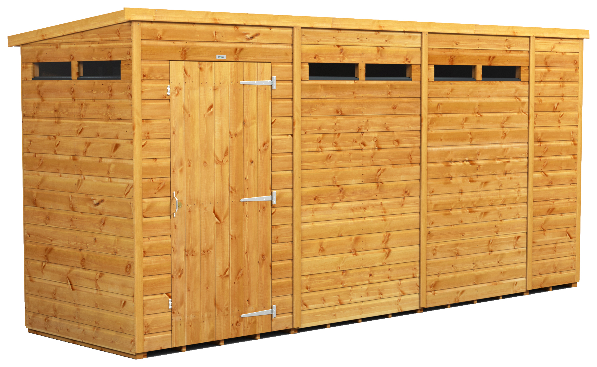 Power Sheds 14 x 4ft Pent Shiplap Dip Treated Security Shed