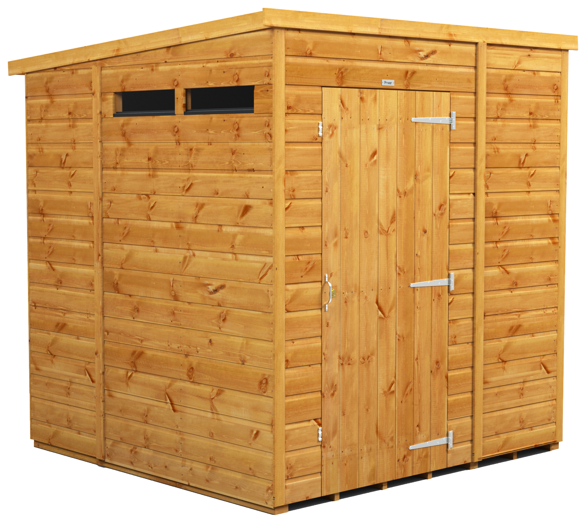 Power Sheds 6 x 6ft Pent Shiplap Dip Treated Security Shed