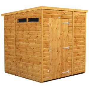 Power Sheds 6 x 6ft Pent Shiplap Dip Treated Security Shed