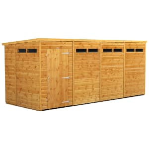 Power Sheds 16 x 6ft Pent Shiplap Dip Treated Security Shed
