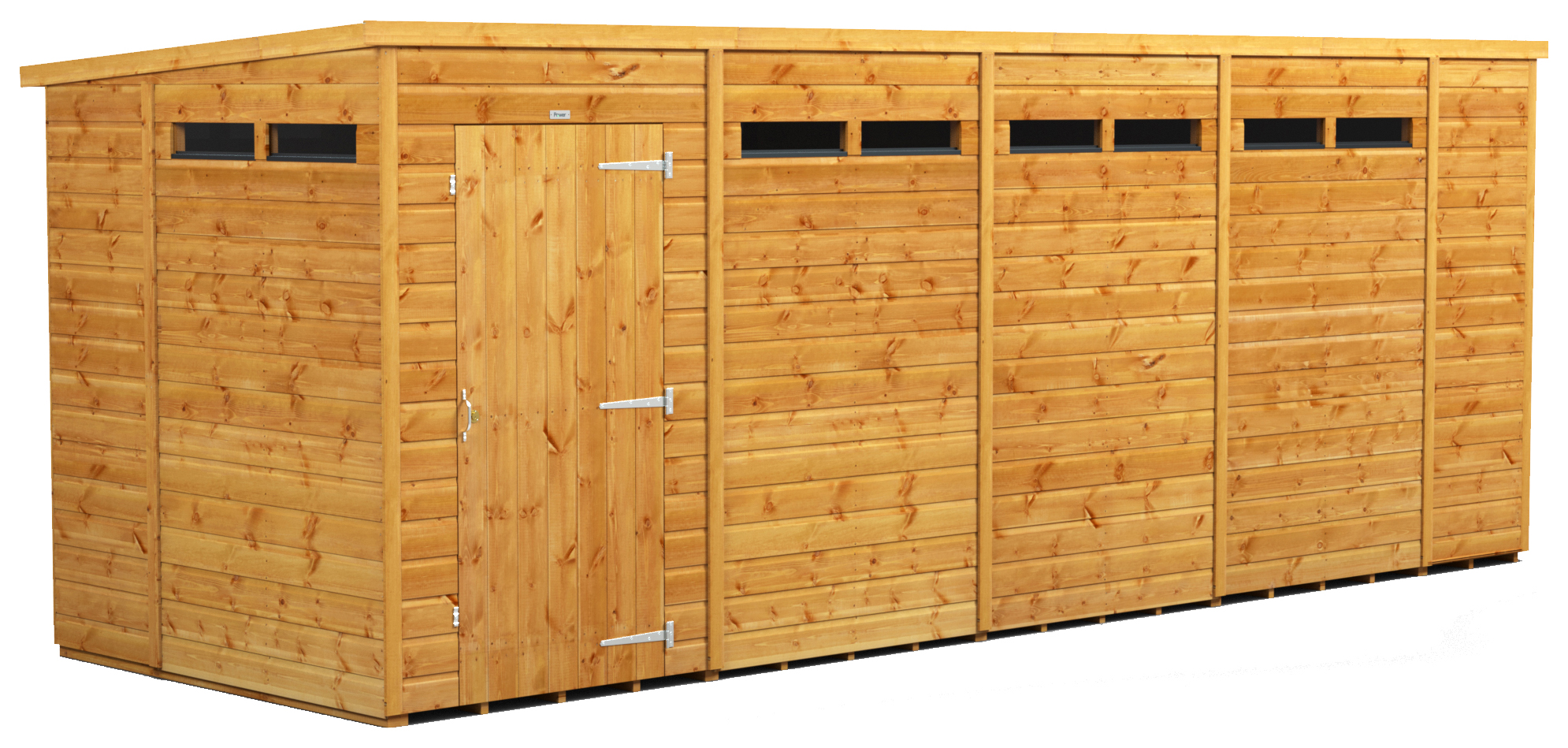 Power Sheds 18 x 6ft Pent Shiplap Dip Treated Security Shed