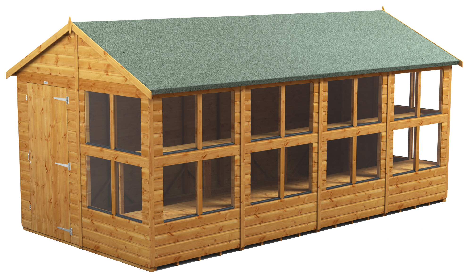 Power Sheds 16 x 8ft Apex Shiplap Dip Treated Potting Shed