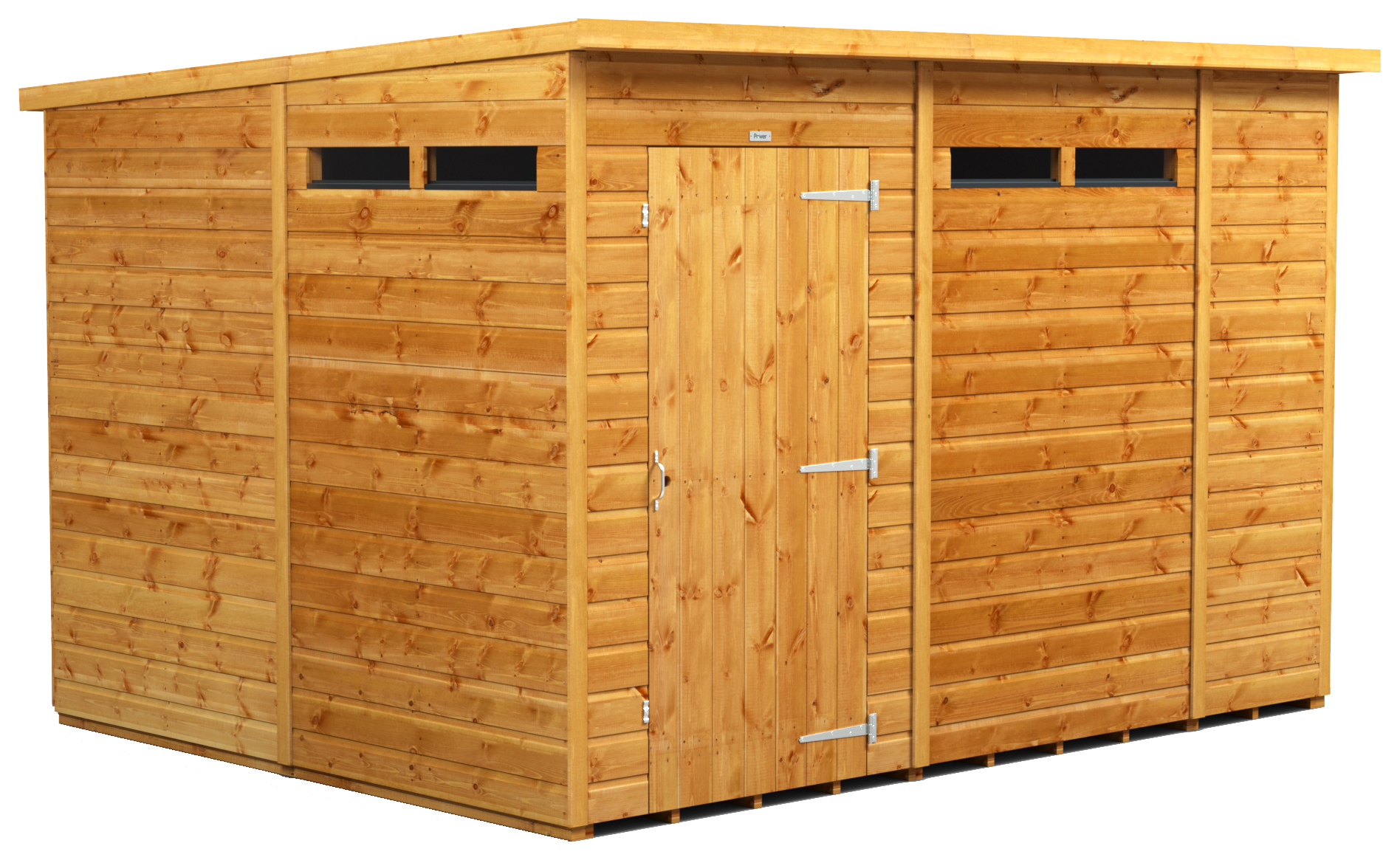 Power Sheds 10 x 8ft Pent Shiplap Dip Treated Security Shed