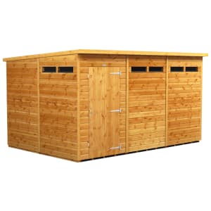 Power Sheds 12 x 8ft Pent Shiplap Dip Treated Security Shed