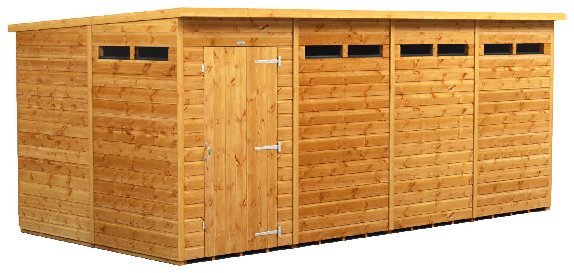 Power Sheds 16 x 8ft Pent Shiplap Dip Treated Security Shed