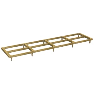 Power Sheds Pressure Treated Garden Building Base Kit - 16 x 4ft