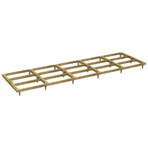 Power Sheds Pressure Treated Garden Building Base Kit - 20 x 6ft