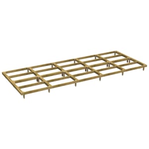 Power Sheds 20 x 8ft Pressure Treated Garden Building Base Kit