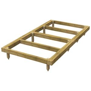 Power Sheds Pressure Treated Garden Building Base Kit - 4 x 8ft