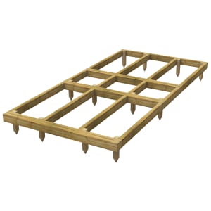 Power Sheds Pressure Treated Garden Building Base Kit - 10 x 5ft