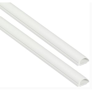 D-Line Half Round Trunking - 20 x 10 x 2000mm - Pack of 2