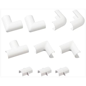 D-Line 20 x 10mm Trunking Accessory Multi-Pack - Pack of 10