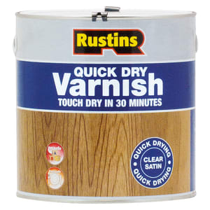 Rustins Quick Dry Varnish - Clear Satin - 2.5L
