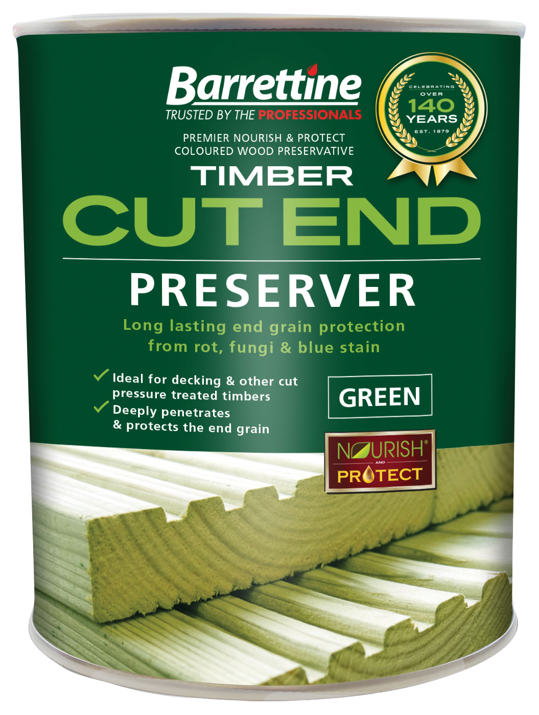 Barrettine Timber Cut End Preserver - Green - 1L