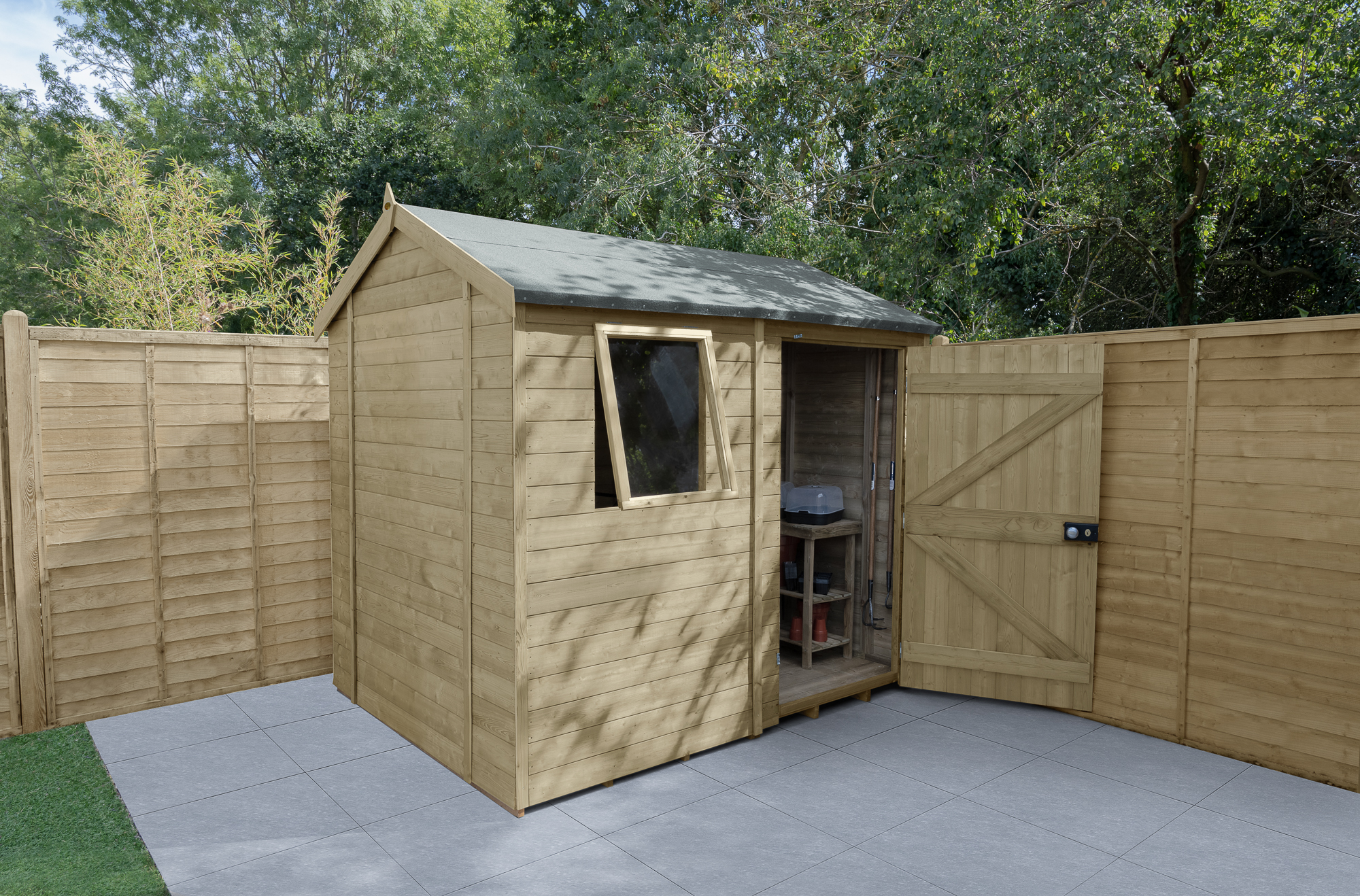 Forest Garden Timberdale 8 x 6ft Reverse Apex Shed