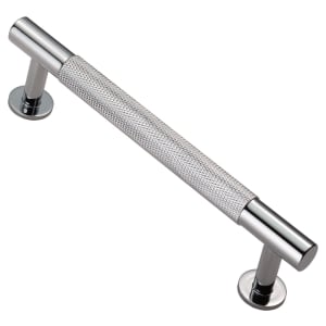 Carlisle Brass FTD700BCP Knurled Cabinet Pull Handle - 128mm - Polished Chrome