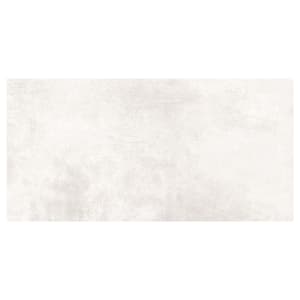 Wickes Lustre White Stone Effect Polished Porcelain Wall & Floor Tile - 600 x 300mm - Sample
