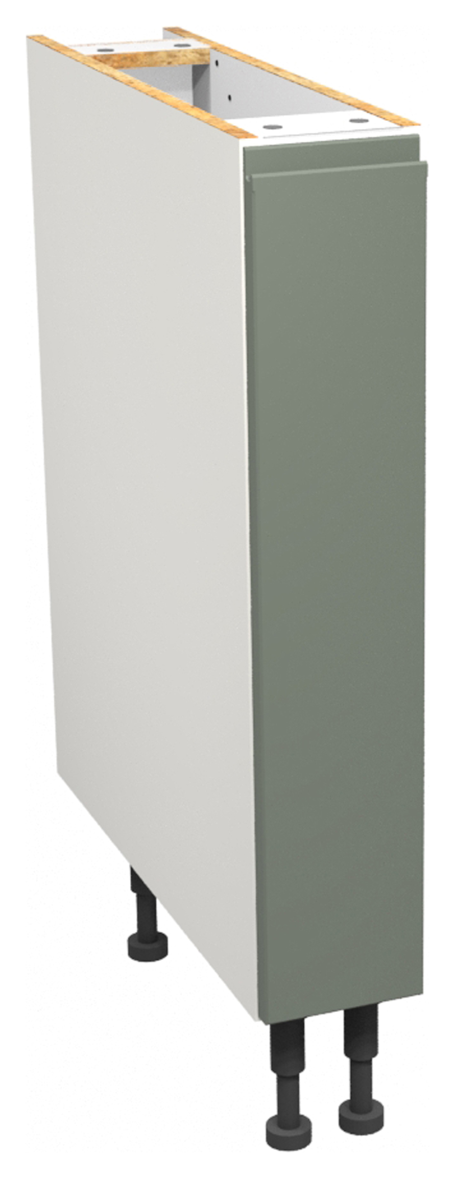 Wickes Madison Reed Green Pull Out Base Unit - 150mm