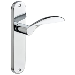Shorne Polished Chrome Lever Latch Door Handle - 1 Pair