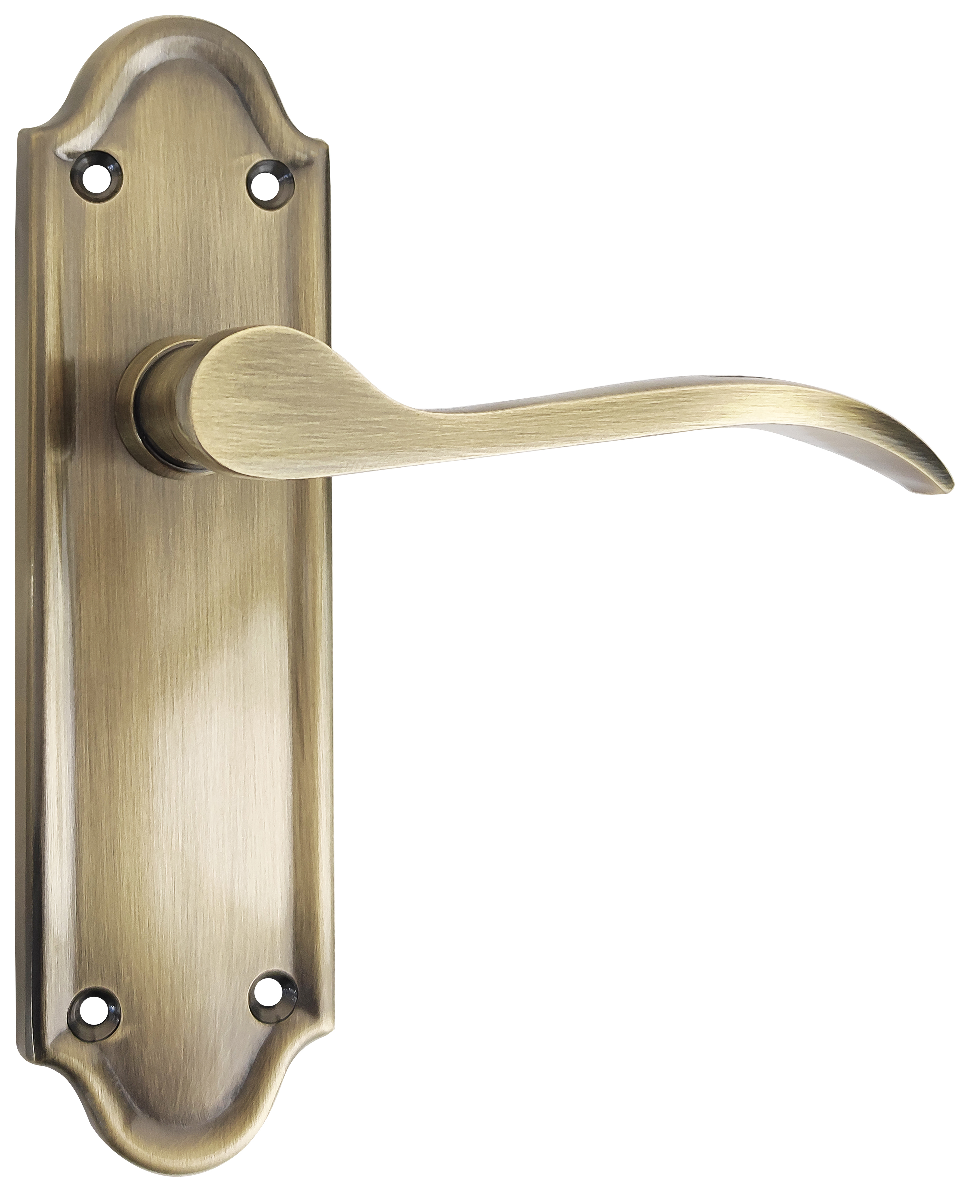 Kennington Antique Brass Lever Latch Door Handle - 1 Pair