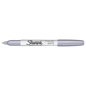 Sharpie Metallic Silver Permanent Fine Marker Pen - Single