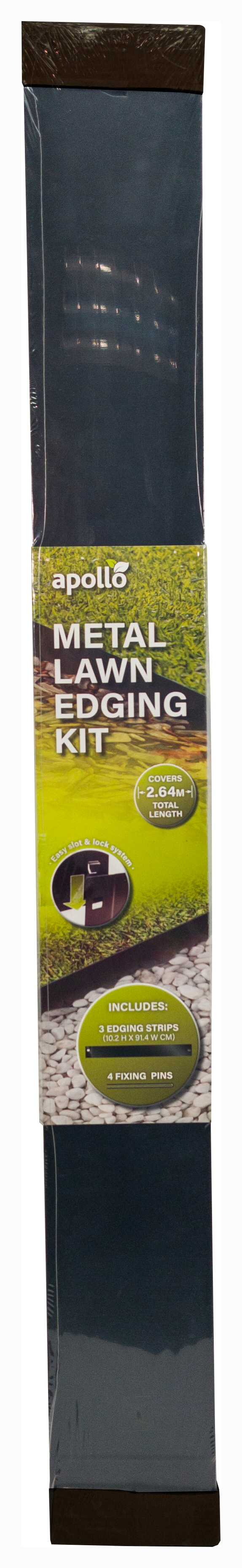 Apollo Metal Lawn Edging Kit - 2.64m