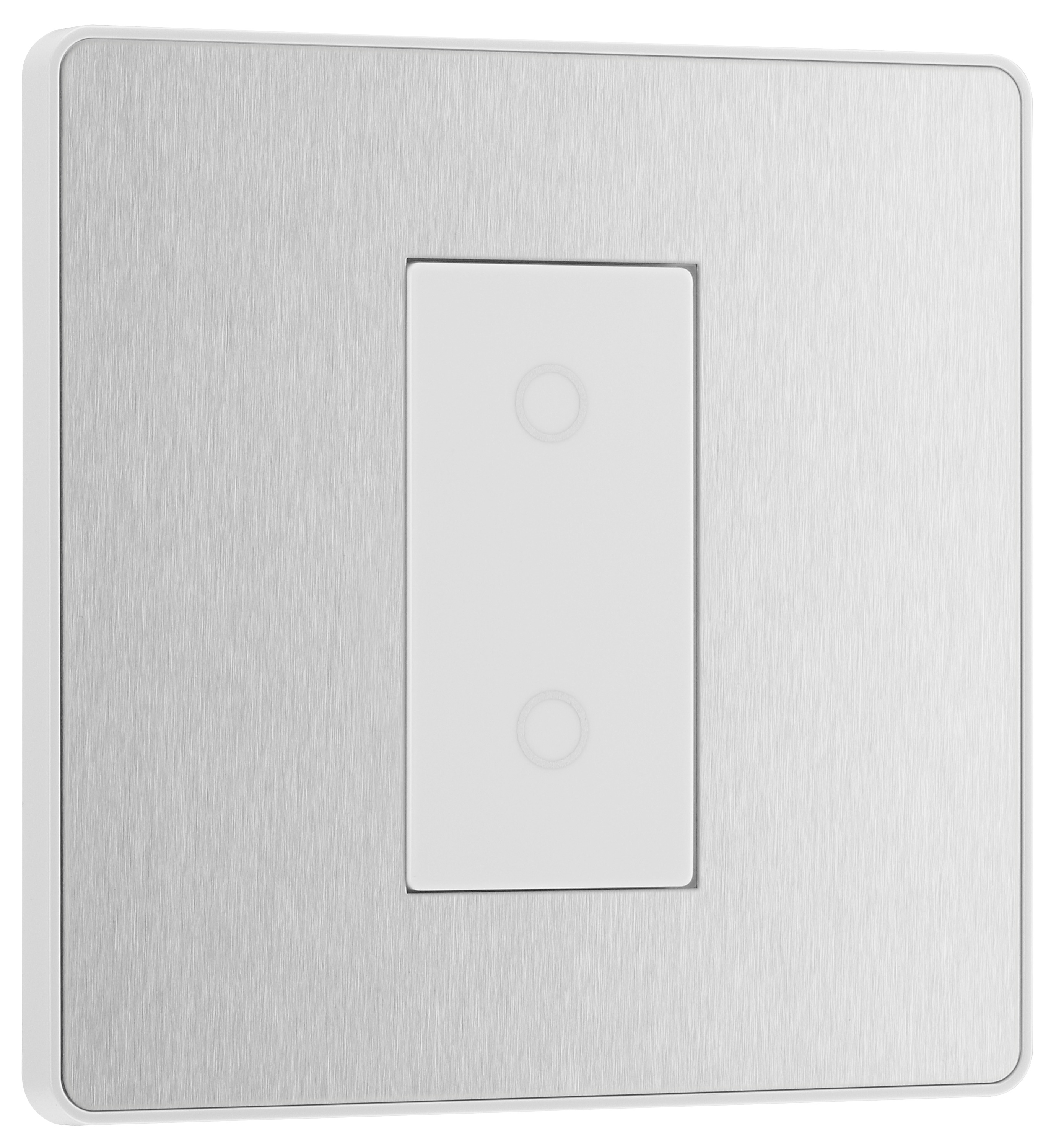 BG Evolve Brushed Steel 2 Way Master Single Touch Dimmer Switch - 200W