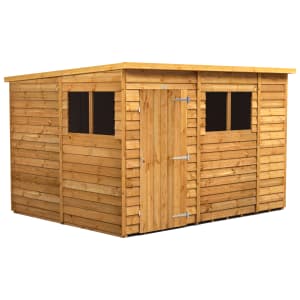 Power Sheds Pent Overlap Dip Treated Shed - 10 x 8ft
