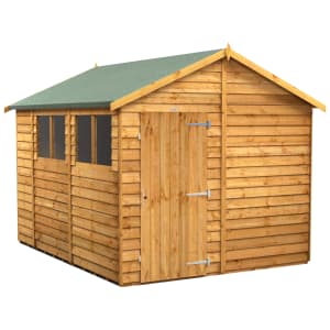 Power Sheds Apex Overlap Dip Treated Shed - 10 x 8ft