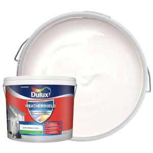 Dulux Weathershield All Weather Purpose Smooth Paint - Pure Brilliant White - 10L