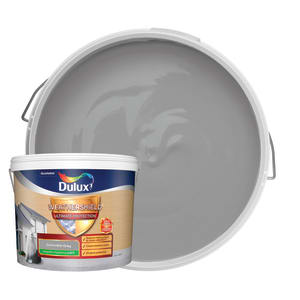 Dulux Weathershield Ultimate Protect Smooth Masonry Paint - Concrete Grey - 10L