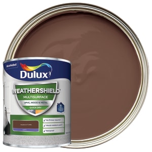 Dulux Weathershield Multi-Surface Paint - Hazelnut Truffle - 750ml