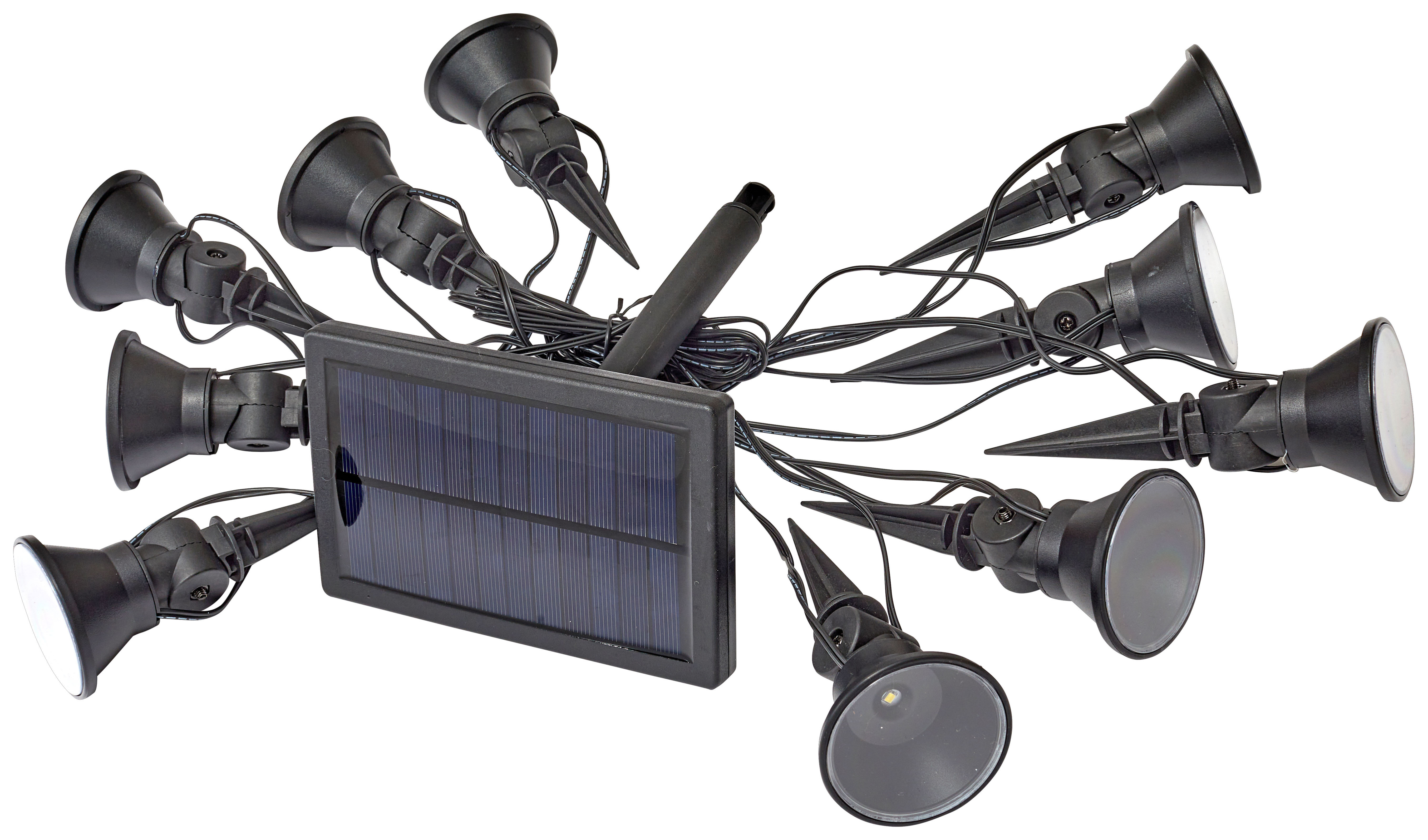 Smart Solar 5 Lumen Outdoor MultiSpot Spotlights - Pack of 10
