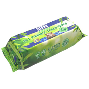 Hippo Multi Purpose Large Bamboo Wipes - Pack of 80