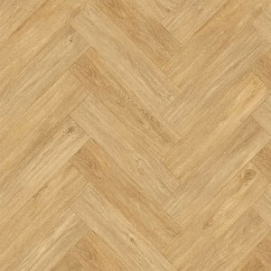 Lisbon Golden Oak Herringbone 8mm Laminate Flooring - 2.07m2