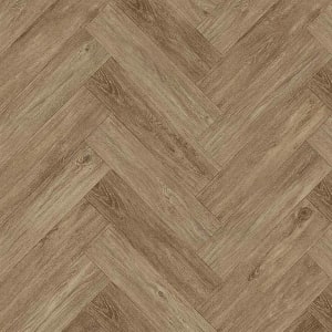 Napoli Walnut Brown Herringbone 8mm Laminate Flooring - 2.07m2