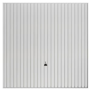 Garador Carlton Vertical Frameless Canopy Garage Door - White - 2438mm