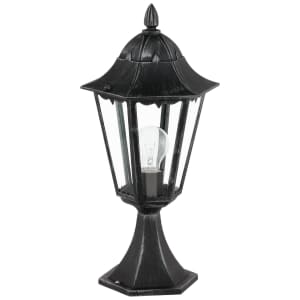 Eglo Navedo Outdoor Black Pedestal Light