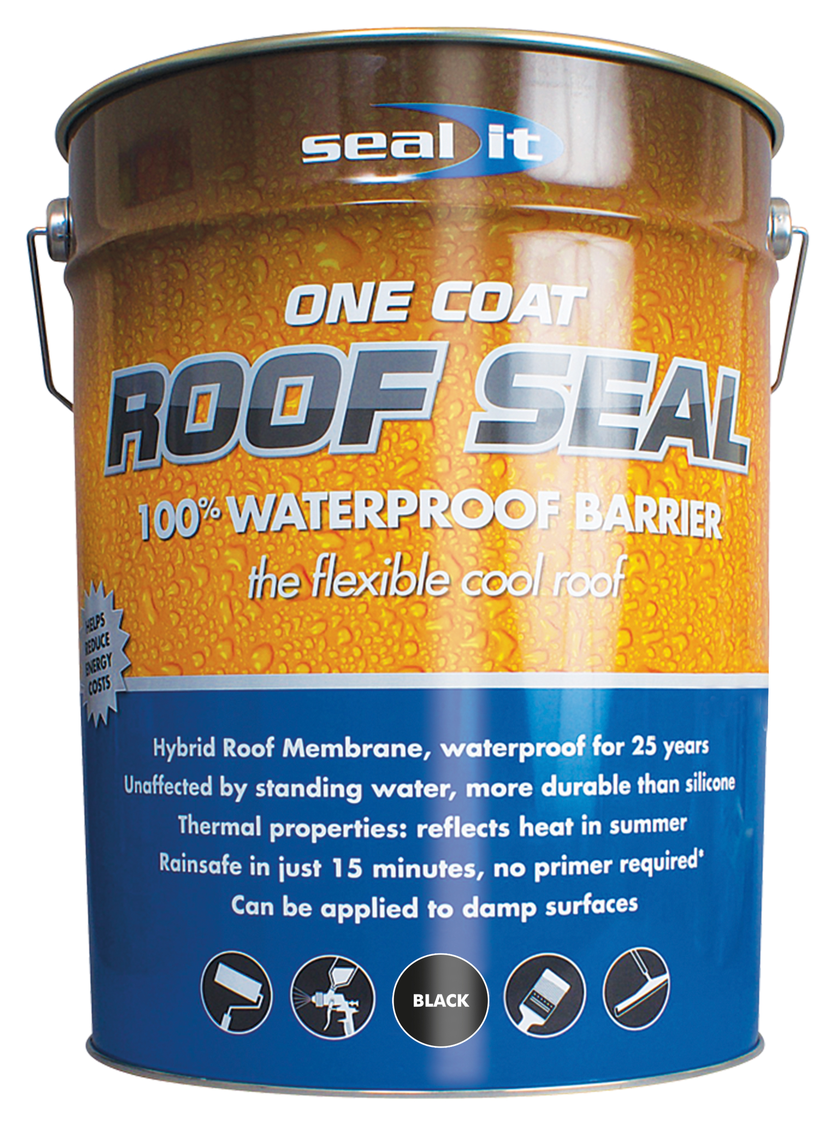 Bond It Seal It Black Roof Seal Liquid Membrane - 20L