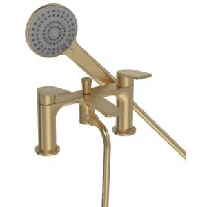 Bristan Frammento Bath Shower Mixer Tap - Brushed Brass