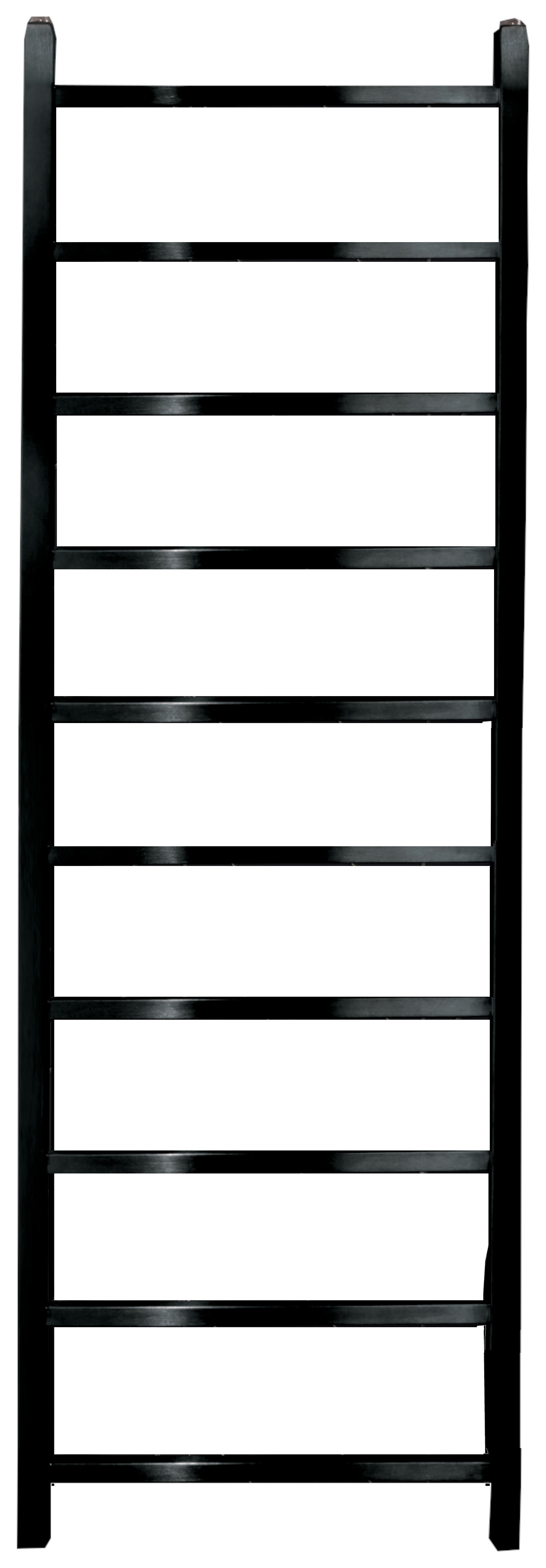 Towelrads Diva Brushed Black Chrome Dry Electric Non Thermostatic Towel Radiator - 1500 x 500mm