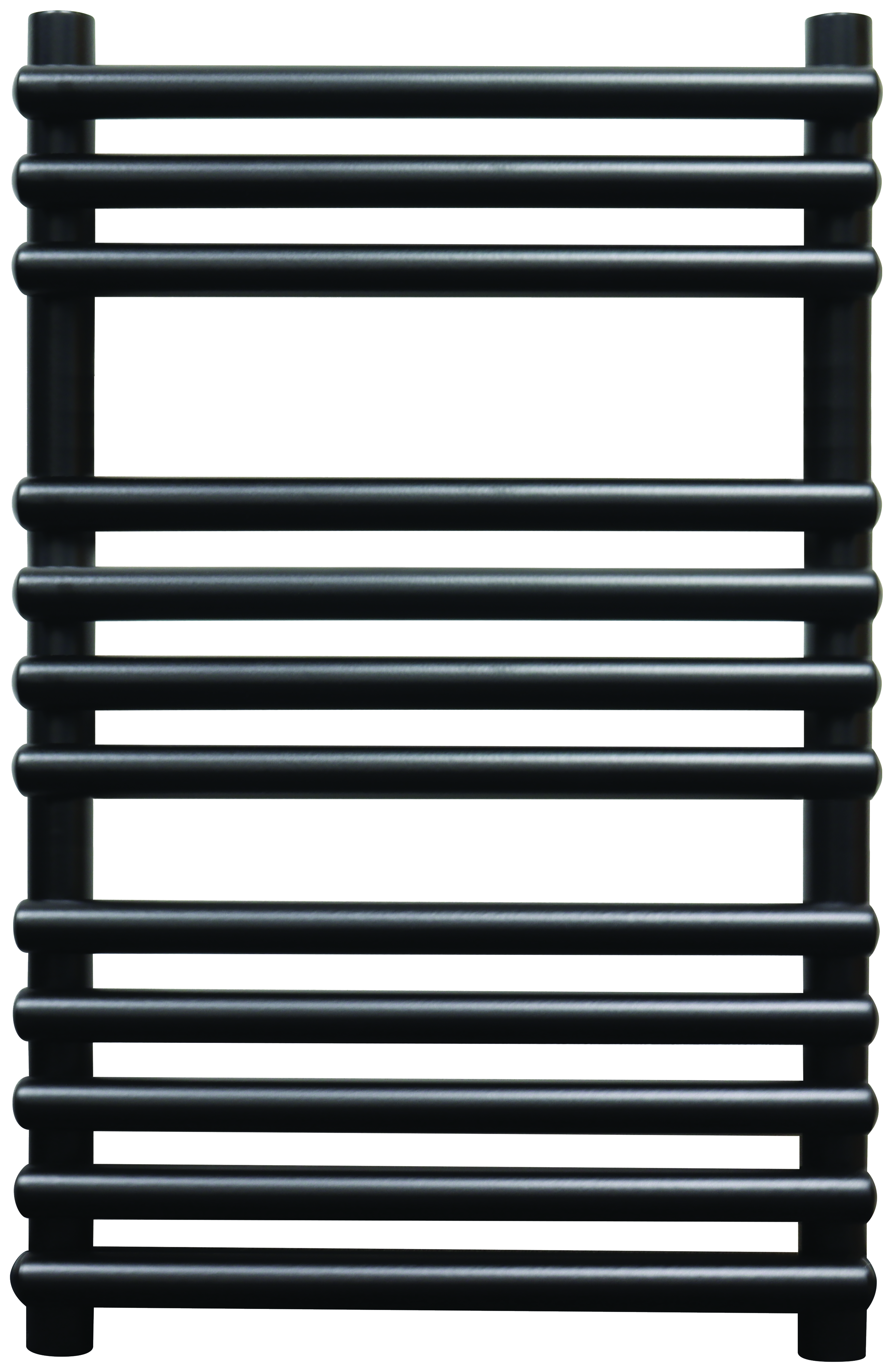 Towelrads Double Iridio Matt Black Towel Radiator - 800 x 500mm