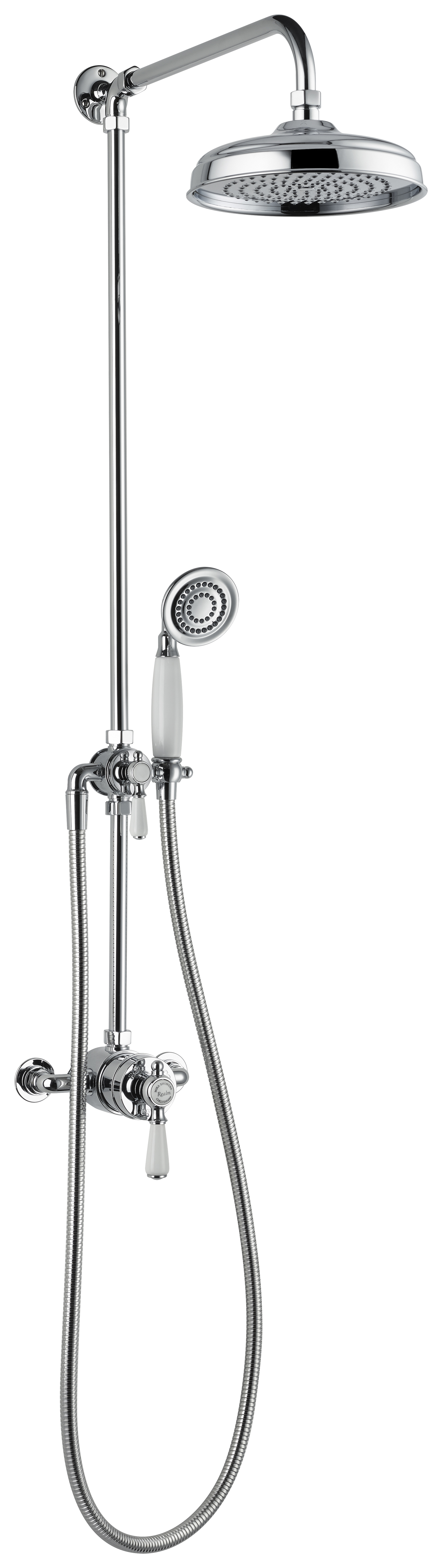 Mira Realm Dual Outlet ERD Thermostatic Rear Fed Mixer Shower - Chrome