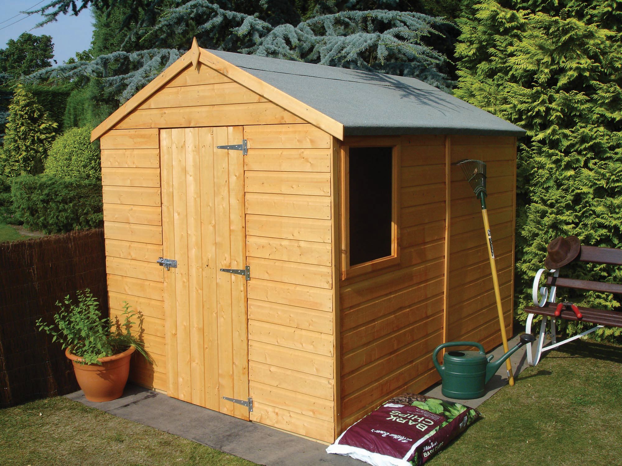 Shire Durham Apex Tongue & Groove Shed - 8 x 6ft