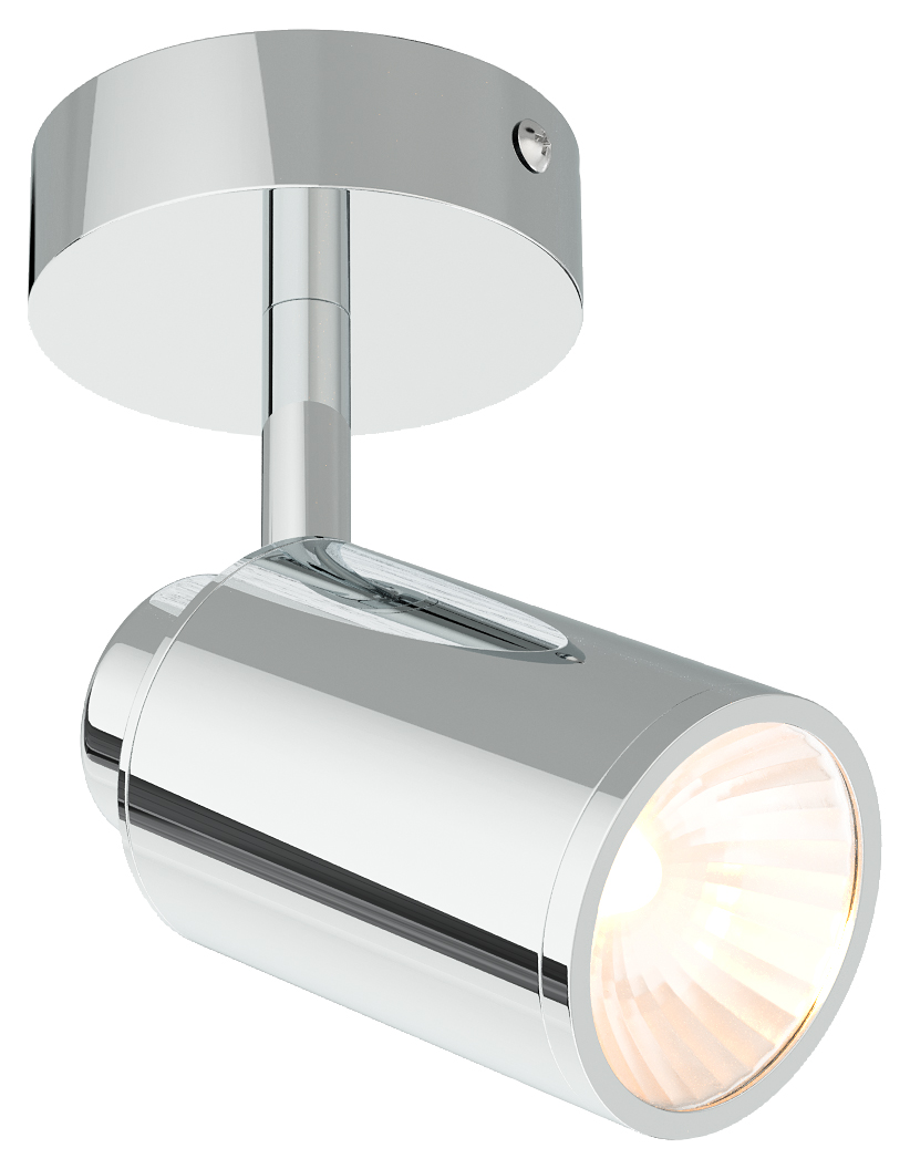 Sensio Lukso Chrome Bathroom Ceiling Light - 130mm