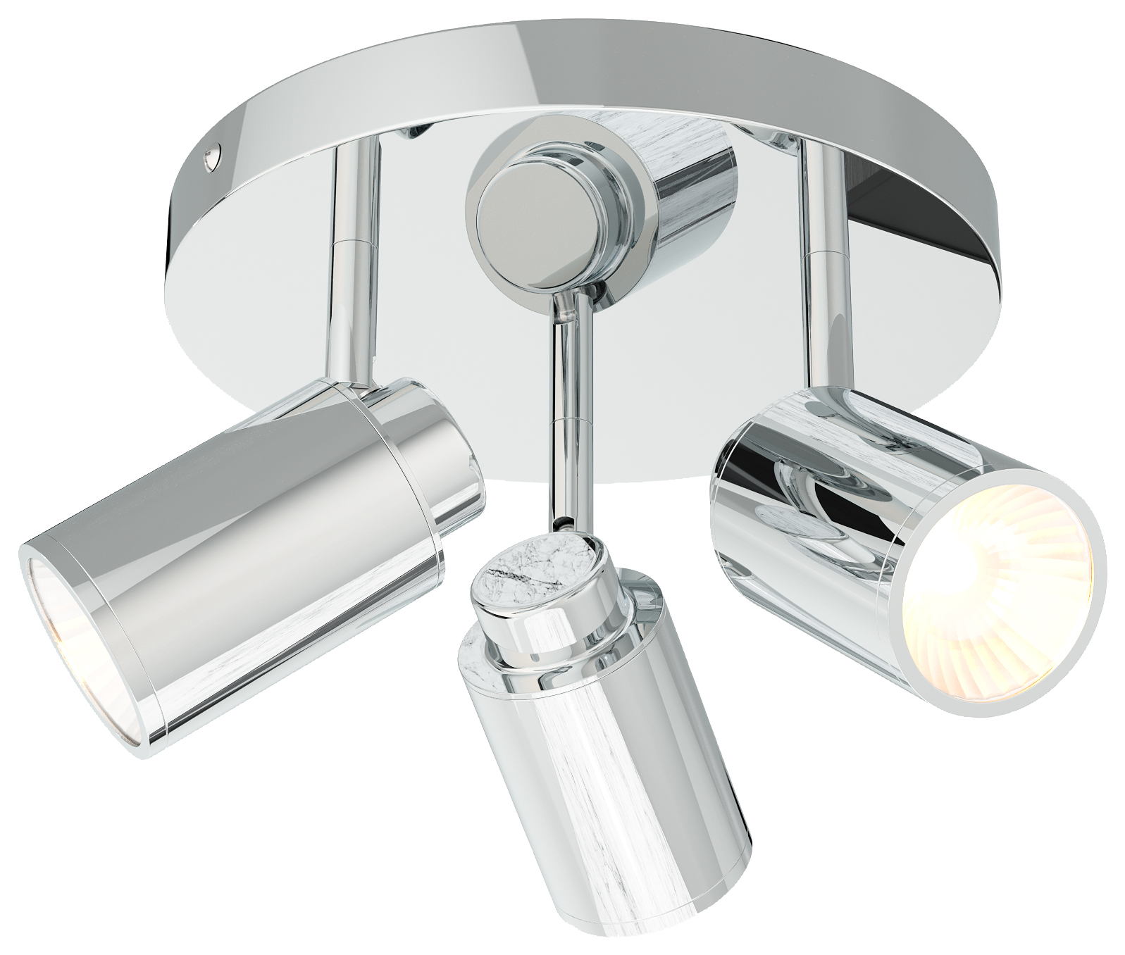 Sensio Lukso Chrome Bathroom Ceiling Light - 270mm